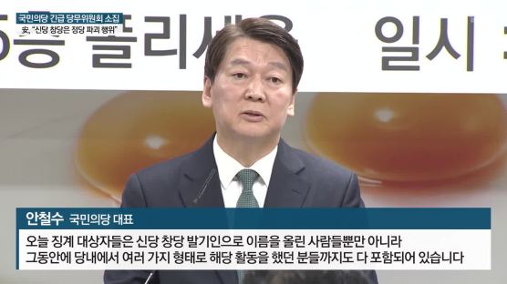 안철수 반대파 민주평화당 창당 … 안 대표, 동참 의원 16명 당원권 정지