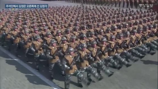 8일 북한 열병식 주석단 '별'들 살펴보니
