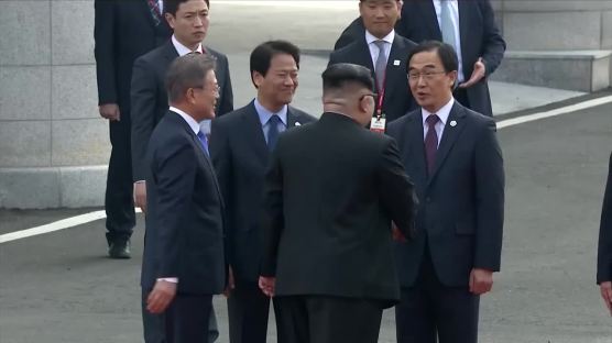 [서소문사진관]국군 의장대 사열하는 최초 북한 최고지도자