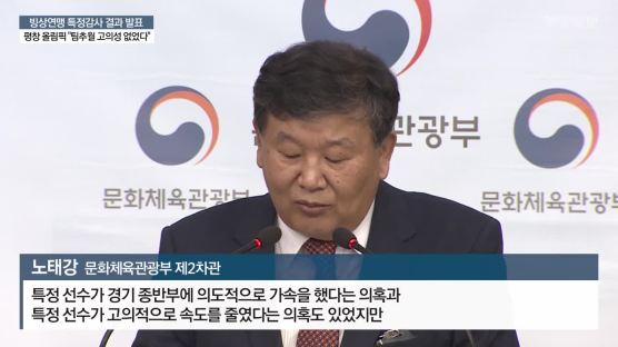 “전명규, 빙상연맹서 월권·전횡 … 평창 노선영 왕따 없었다”