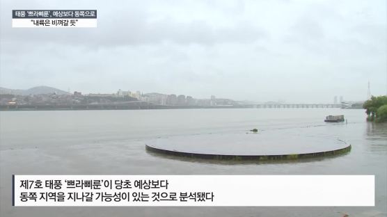 ‘쁘라삐룬’ 내일 부산 앞바다 도달 … 서울 최대 300㎜ 폭우