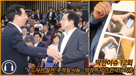 [딱한이슈]'누드사진 논쟁' 한국당, 김성태-심재철 누구 잘못이 더 큰가