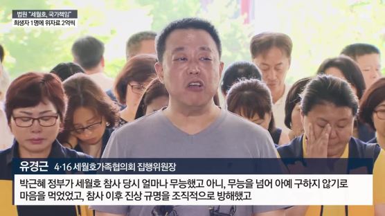 세월호 유족 “아직 기쁘지 않다…국가·기업 책임 명시 미흡”