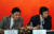 홍콩 부동산개발업체 &#39;순흥카이&#39;의 토마스 쿽(오른쪽) 전 회장과 레이먼드 쿽 회장. [로이터=연합뉴스]