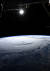 미 항공우주국(NASA) 소속 우주비행사인 리키 아놀드가 22일(현지시간) 촬영한 국제우주정거장(ISS)에서 바라본 허리케인 &#39; 레인&#39;의 모습. [로이터=연합뉴스] 