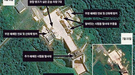[사진] 북한, 진척 없는 동창리 발사장 해체 작업