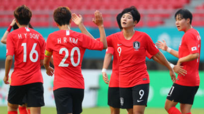 '전가을 2골' 여자축구, 홍콩 5-0 대파하고 AG 4강행