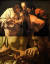 의심하는 성도마의 원본(위)과 확대본(아래). <세인트 토마스의 불신(The Incredulity of Saint Thomas) 1601> 미켈란젤로 메리시 다 카라바조(Michelangelo Merisi da Caravaggio), Sanssouci(포츠담) ⓒpublic domain(공개도메인) [출처 wikipedia]