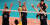 2018 자카르타-팔렘방 아시안게임 남자배구 12강전 대한민국과 파키스탄의 경기가 열린 26일 인도네시아 자카르타 겔로라 붕 카르노(GBK) 배구 경기장에서 대한민국 문성민(왼쪽부터), 김규민, 전광인이 블로킹을 하고 있다. [뉴시스]