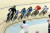 2018 자카르타-팔렘방 아시안게임 사이클 트랙 여자 경륜 경기가 28일 자카르타 국제 사이클 벨로드롬에서 열렸다. 여자 경륜 결승전이 열리고 있다. 자카르타=김성룡 기자