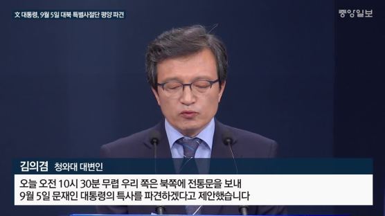[속보] 문 대통령, 내달 5일 대북 특별사절단 평양 파견