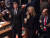 트럼프 대통령의 딸 이방카가 고 매케인 상원의원의 장례식에 남편 재러드 뮤수너와 함께 참석하고 있다. [UPI=연합뉴스]