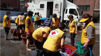 적십자사, 주말에도 폭우 이재민 구호 활동