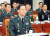 조현천 국군기무사령관이 2016년 10월 24일 국회 정보위원회 국군기무사령부 국정감사에서 의원의 발언을 듣고 있다