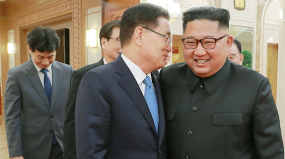 특사단, 김정은 만나 문 대통령 친서 전달