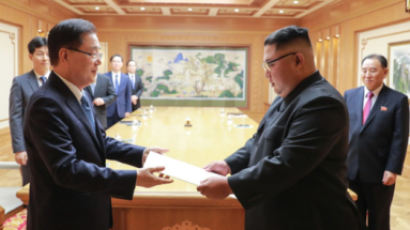 [속보] 文특사단 만난 김정은 "비핵화 확실히 약속"