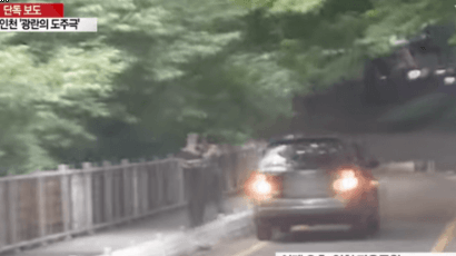 인천 도심 공원 ‘광란의 도주극’ 운전자 잡혔다