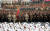 지난 2월 건군절 열병식에서 북한군이 김일성 광장에서 행진하고 있다.[사진 조선중앙통신]