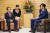 홍준표 자유한국당 대표가 지난해 아베 총리를 예방했을 때는 의자 모양과 높이가 달랐다. [로이터=연합뉴스]