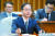 김기영 헌법재판관 후보자가 10일 오전 국회에서 열린 인사청문회에서 질의에 답하고 있다. [오종택 기자]