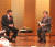  도종환 문화체육관광부 장관(오른쪽)이 12일 오후 일본 도쿄(東京) 시내 뉴오타니호텔에서 가오 즈단 중국 체육총국 부국장(차관급)과 양자 회담을 하고 있다. 