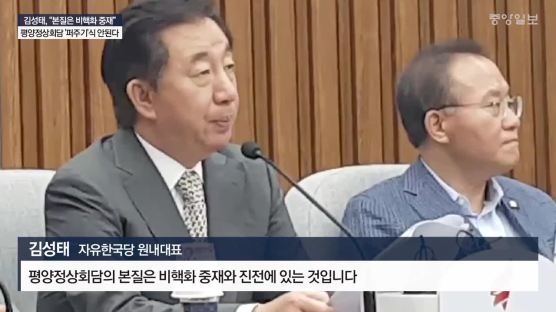 [포토사오정]김성태 "평양정상회담이 퍼주기식 안돼"