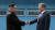 문재인 대통령과 김정은 북한 국무위원장이 지난 4월 27일 경기도 파주 판문점 군사분계선에서 만나 인사 나누고 있다. [뉴시스]