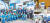 K-water 홍보관 앞 주요내빈과 대학생서포터즈의 단체 사진(왼쪽), 베트남 국제 물주간 비즈니스 상담회 모습(오른쪽 위)과 싱가포르 국제 물주간 한국수자원공사-중소기업 홍보관 모습. [사진 한국수자원공사]