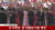김여정 북한 노동당 제1부부장이 18일 평양 순안공항에서 공식 환영식을 마치고 주민들을 만나는 문재인 대통령과 김정은 위원장을 수행하고 있다.. [화면 캡쳐]