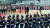 2018 남북정상회담 첫날인 18일 평양 순안공항에 도착한 문재인 대통령이 김정은 국무위원장과 함께 의장대를 사열하고 있다. 평양사진공동취재단