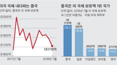 관세 폭탄 보복? 미국 국채 내다파는 중국