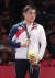 황명세가 2018 자카르타·팔렘방 아시안게임 주짓수 남자 94kg급 메달 세리머니에서 동메달을 목에 걸고 있다. [뉴스1]