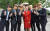 방탄소년단(BTS)이 헨리에타 포어 유니세프 총재와 기념촬영을 하고 있다.[사진 유니세프] 