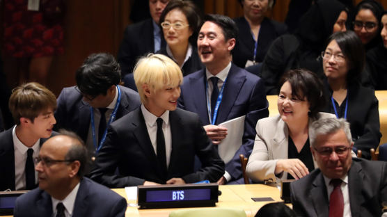 [서소문사진관] 방탄소년단과 함께 UN 참석한 김정숙 여사