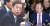자유한국당 김병준 비상대책위원장(왼쪽)과 같은 당 홍준표 전 대표. [뉴시스·뉴스1]