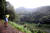 문재인 대통령이 29일 오전 경남 양산시 사저 뒷산에서 산책을 하던 중 저수지를 바라보며 생각에 잠겨 있다. [사진 청와대]