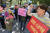 지난달 26일 서울 영등포구 여의도 한국거래소 앞에서 열린 코스닥 12개사 상장폐지 반대 집회.[뉴스1]