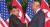 첫 북미정상회담이 열린 6월 12일 오전 회담장인 카펠라 호텔에 북한 김정은 위원장과 미국 트럼프 대통령이 회담을 위해 만나고 악수를 나누고 있는 모습