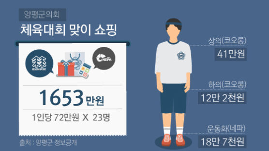 [풀뿌리 가계부] '패션왕' 양평군의회, 1년 옷값 3000만원