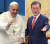 18일 바티칸에서 단독 면담 예정인 프란치스코 교황과 문재인 대통령. [연합뉴스]