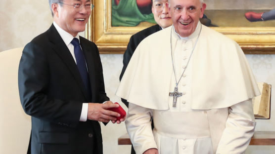 "교황 북한 간다"는 文대통령 전언에 참모진 "아!" 낮은 탄성