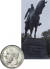 벨기에 국왕 레오폴드 2세 동상(브뤼셀)과 ‘콩고자유국’ 주화.
