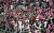 2018 프로야구 준플레이오프 넥센 히어로즈와 한화 이글스의 3차전에서 넥센 팬들이 열띤 응원을 펼치고 있다. 프리랜서 김성태