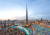 세계 최고 높이 빌딩 부르즈 칼리파와 세계 최대 쇼핑몰 두바이 몰이 모여 있는 다운타운 두바이. [사진 두바이관광청]