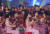 평양 류경정주영체육관에서 열린 &#39;북남 예술인들의 공연무대 우리는 하나&#39;에서 북측 삼지연 관혁악단이 연주하고 있다. [평양공연 사진공동취재단]