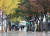 전국에 가을비가 내리는 26일 서울 세종대로에서 우산을 쓴 시민들이 출근길을 서두르고 있다. [뉴스1]