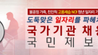 자유한국당 채용비리제보센터에 300건 접수