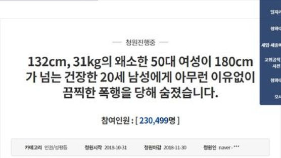 靑, '거제 살인사건' 청원 답변 해야...23만명 돌파
