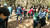 숲 밧줄 놀이를 하고 있는 금성초 학생들. [사진=금성교육문화협동조합]