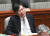 김상조 공정거래위원장이 8일 국회 예산결산특별위원회 전체회의에서 의원들 질의를 듣고 있다. 임현동 기자